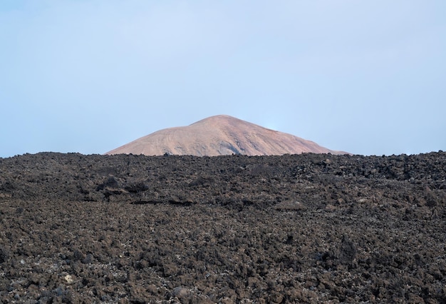 Volcan Caldera Blanca Timanfaya Canaries Lanzarote Espagne