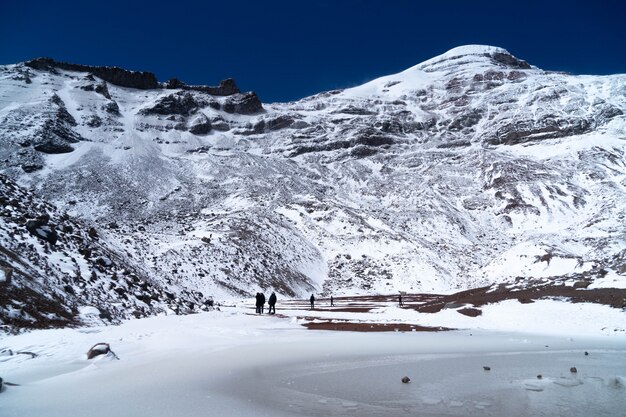 Volcan Chimborazo recouvert de neige