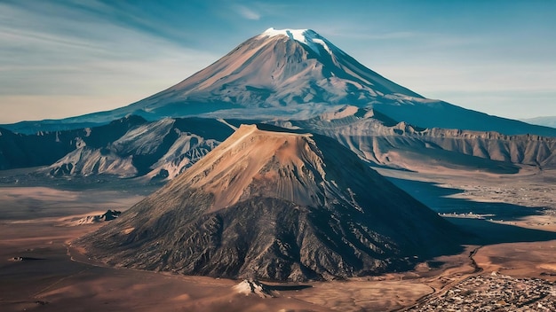 Photo le volcan misti à arequipa au pérou