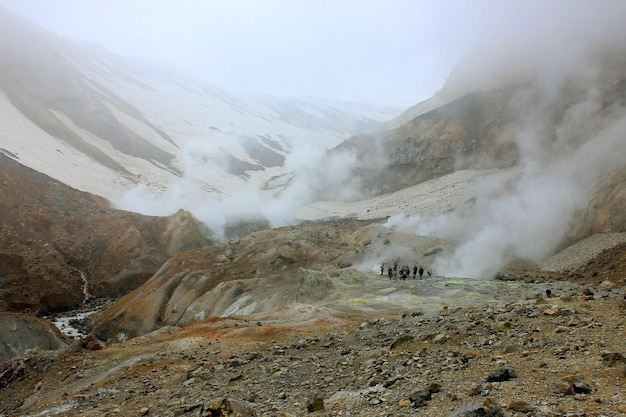 Photo volcan mutnovsky en russie au kamtchatka
