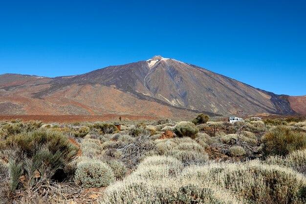 Volcan Teide dans le paysage du parc national de Tenerife.