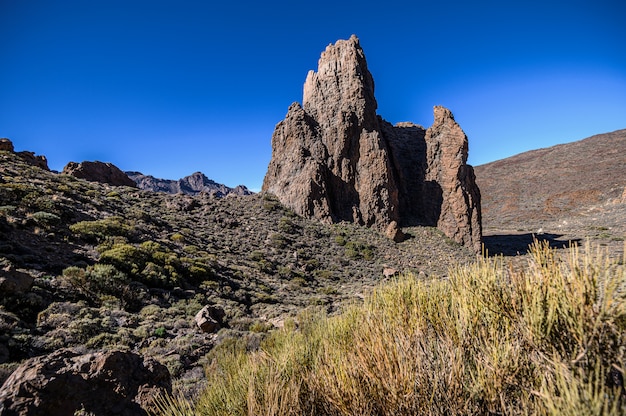 Volcan Teide et paysage désertique dans le parc national. Tenerife, Îles Canaries