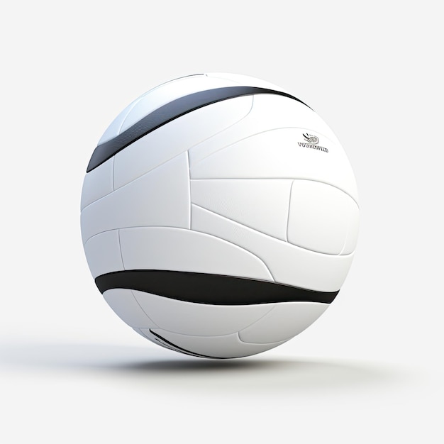 Photo volley-ball réaliste 4k fond blanc