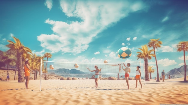 le volley de plage