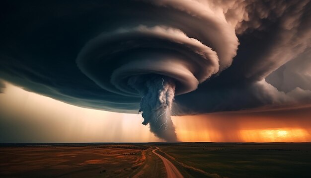 Photo le vortex de la tempête