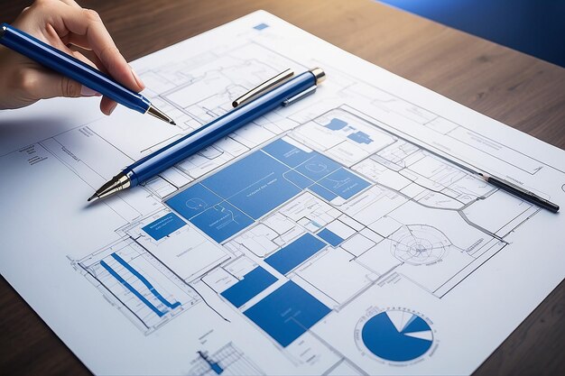 Photo votre plan pour le succès des affaires