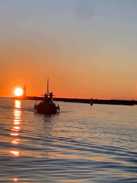 Photo voyage au coucher du soleil