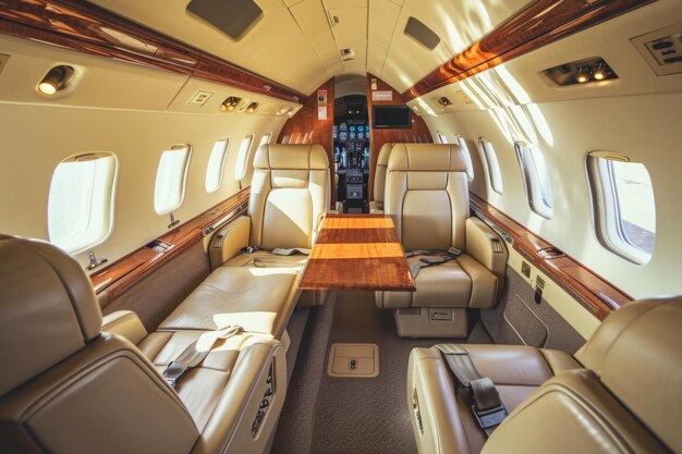 Voyage en avion privé de luxe