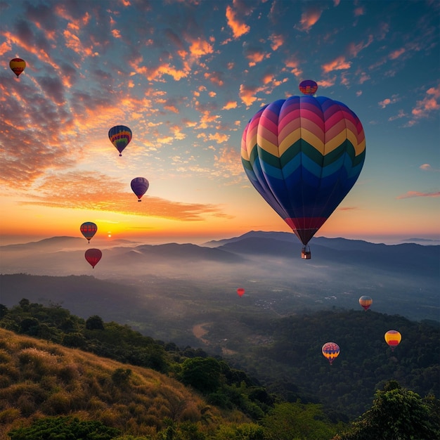 Photo voyage en ballon d'air