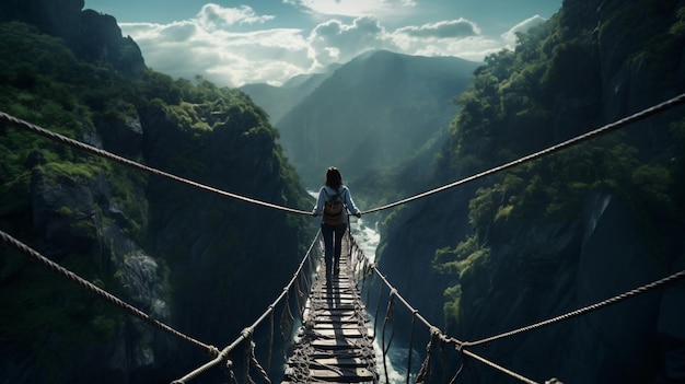 Voyage courageux vu de l’arrière