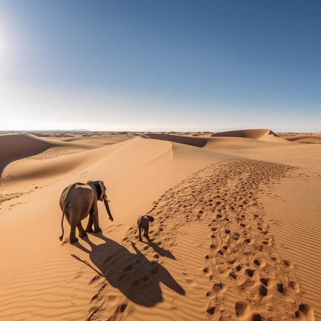 Le voyage des éléphants majestueux du désert aux côtés des humains dans les terres arides