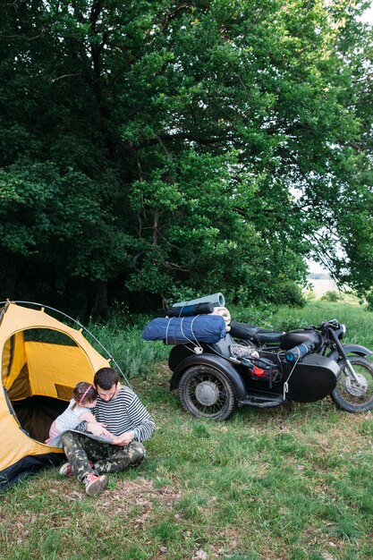 Voyage en famille et camping à vélo