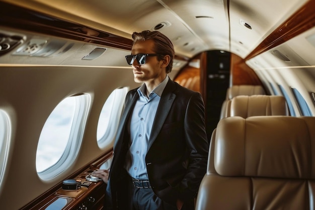 Photo voyage en jet privé pour hommes d'affaires