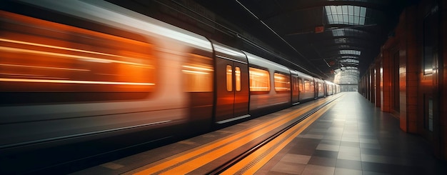 Voyage en métro avec des sentiers légers