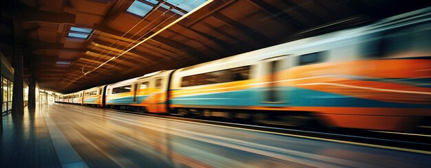 Voyage en métro avec des sentiers légers