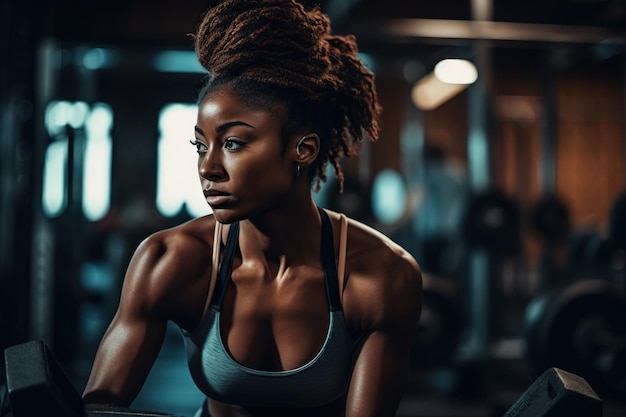 Le voyage de la salle de sport féminine montre la force et l'engagement