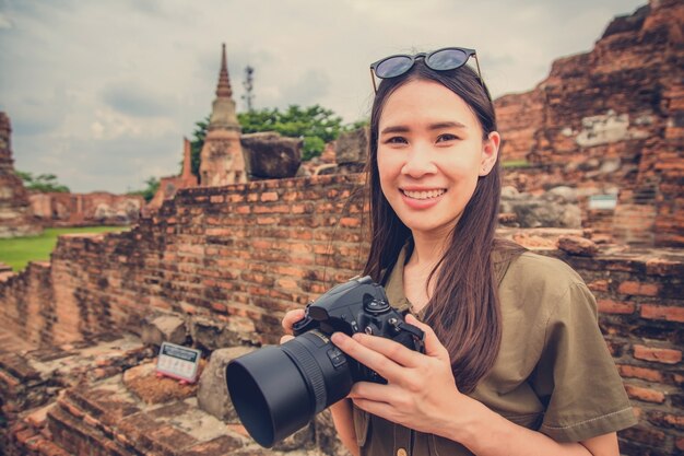 Voyageur asiatique en visite en Thaïlande