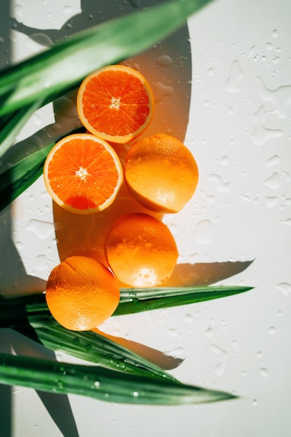 De la vraie vitamine C en direct de délicieux agrumes frais oranges rouges pamplemousse des aliments sains foo végétarien