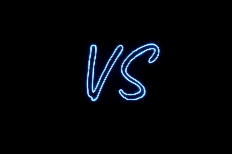 Photo un vs bleu brillant isolé sur fond noir