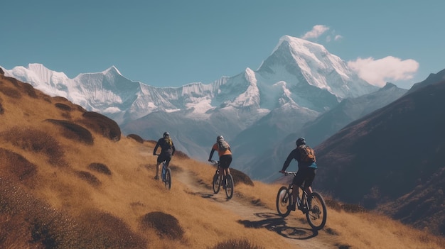 VTT dans l'Himalaya