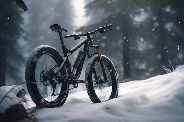 Un VTT dans la neige