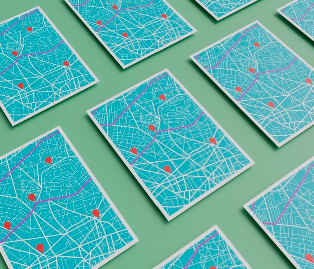 Vue 3D de la carte