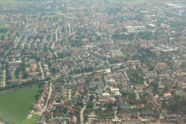 Vue aérienne de l'Allemagne