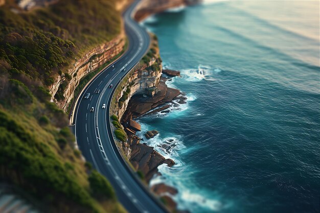 Vue aérienne de l'autoroute de Sydney