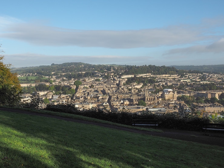 Photo vue aérienne de bath