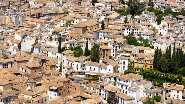 Vue aérienne des bâtiments de la ville