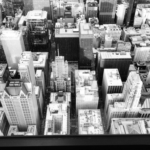 Photo vue aérienne des bâtiments de la ville