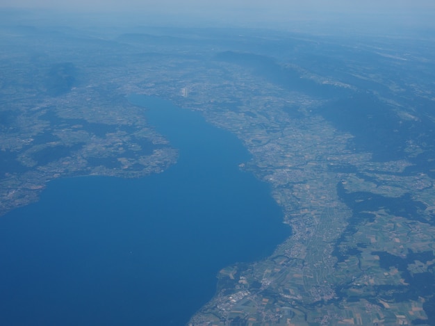 Vue aérienne de la Belgique