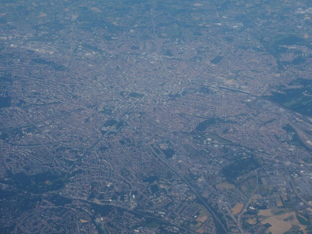 Vue aérienne de la Belgique