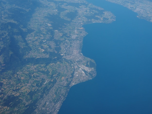 Vue aérienne de la Belgique