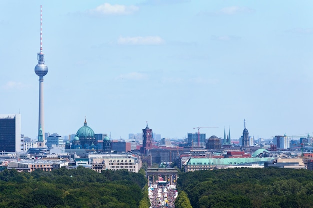 Vue aérienne de Berlin