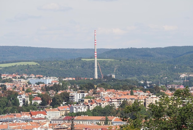 Vue aérienne de Brno