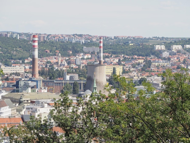 Vue aérienne de Brno