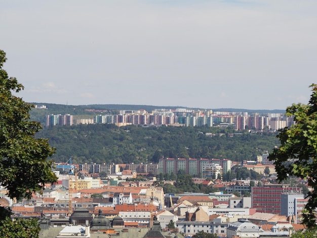 Vue aérienne de Brno