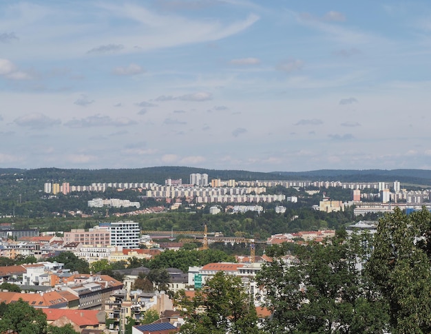 Vue aérienne de Brno