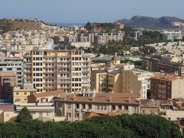 Vue aérienne de Cagliari