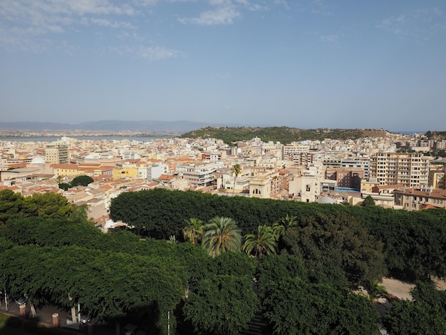 Vue aérienne de Cagliari