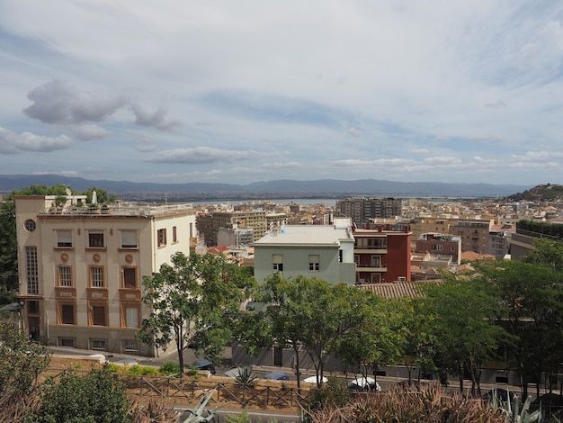 Vue aérienne de Cagliari