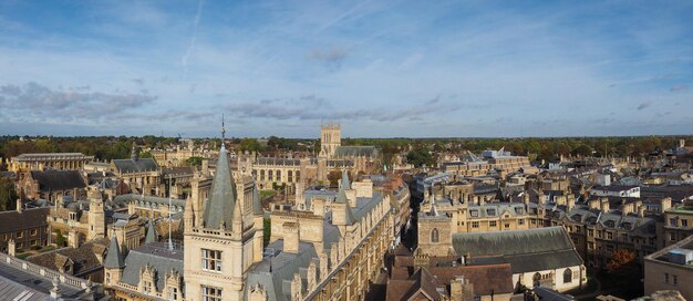 Vue aérienne de Cambridge