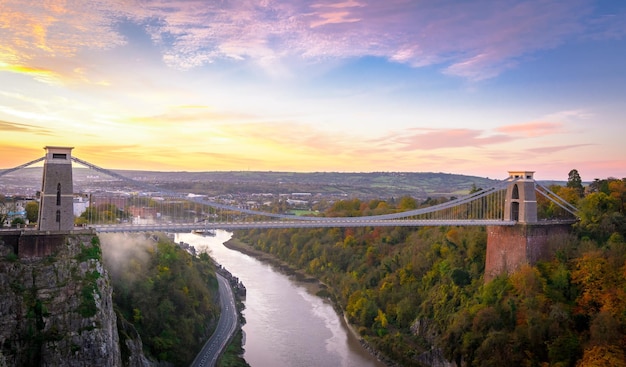 Vue aérienne de Clifton Down Bristol UK