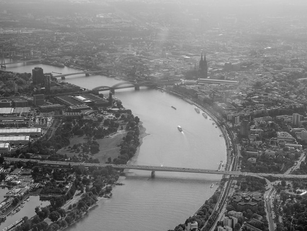 Vue aérienne de Cologne