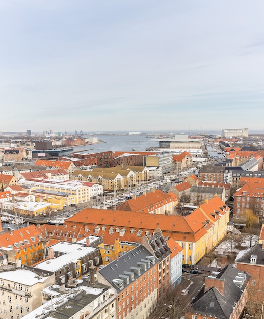 Vue aérienne de Copenhague