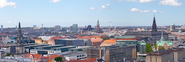 Vue aérienne de Copenhague