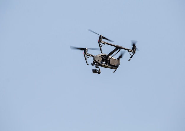 Vue aérienne avec des drones