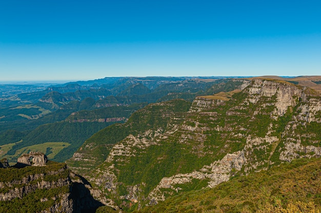 vue aérienne du canyon