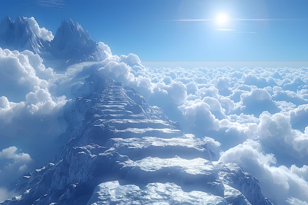 Vue aérienne du ciel et des nuages depuis un avion